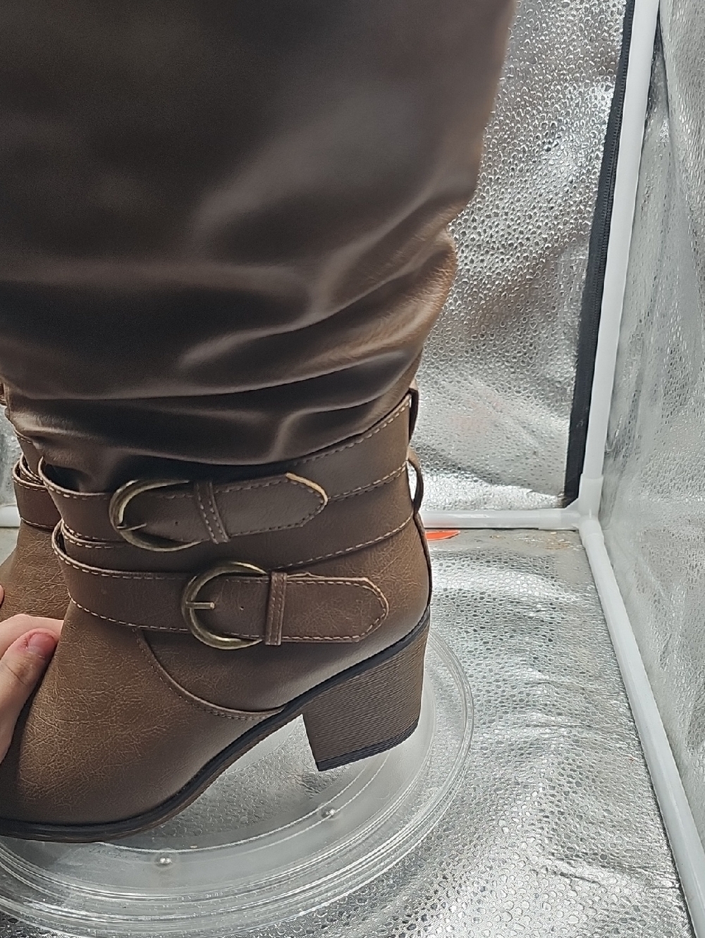 P Tan 004112 Boots Sz6. - Picture 2 of 4